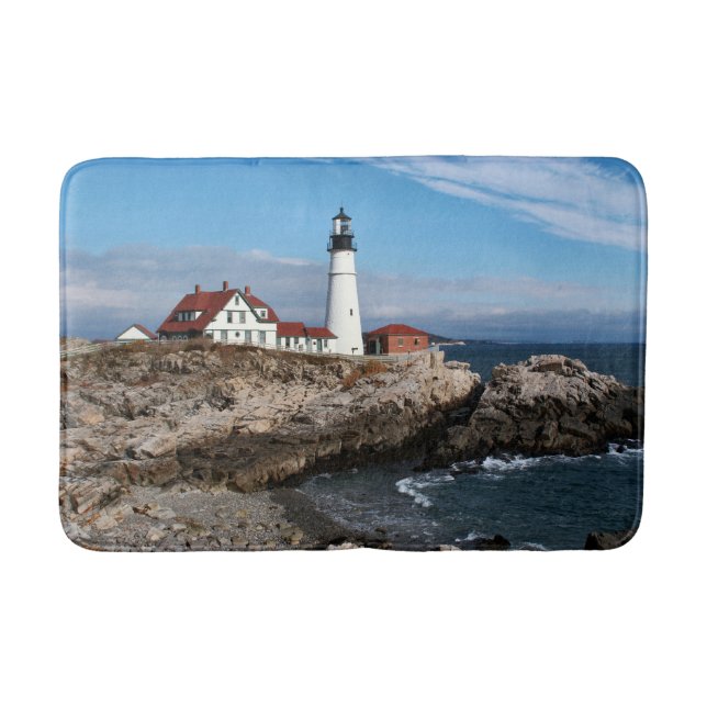 Portland Head Lighthouse, Maine Bath Mat (Front)