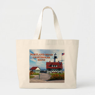 Portland Head Lighthouse, Maine Large Tote Bag