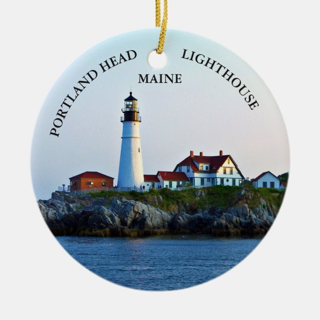 Portland Head Lighthouse, Maine Ornament (Front)
