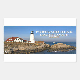 Portland Head Lighthouse, Maine Rectangular Sticker