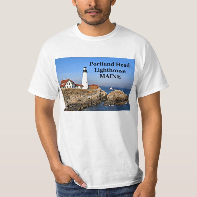 Portland Head Lighthouse, Maine T-Shirt (Front)