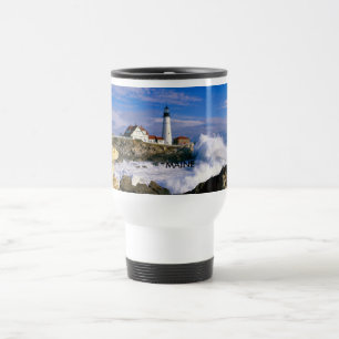 PORTLAND HEAD LIGHTHOUSE, MAINE TRAVEL MUG