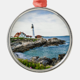 Portland Head Lighthouse. Metal Tree Decoration