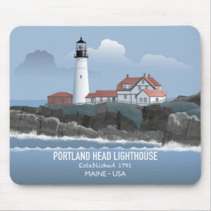 Portland Head Lighthouse Mouse Mat