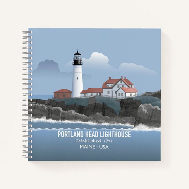 Portland Head Lighthouse Notebook (Front)