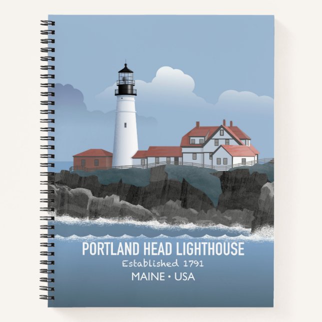 Portland Head Lighthouse Notebook (Front)
