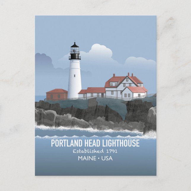 Portland Head Lighthouse Postcard (Front)