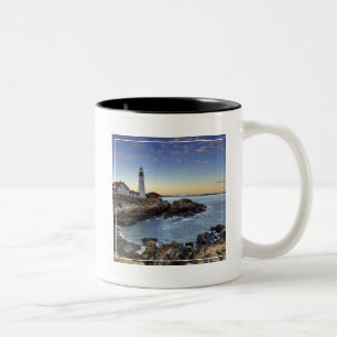 Portland Head Lighthouse Two-Tone Coffee Mug