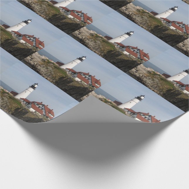 Portland Head Lighthouse Wrapping Paper (Corner)