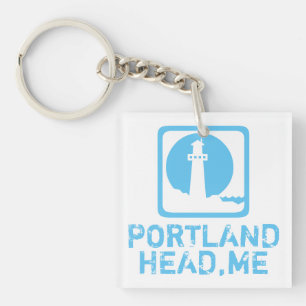 Portland Head Maine Key Ring