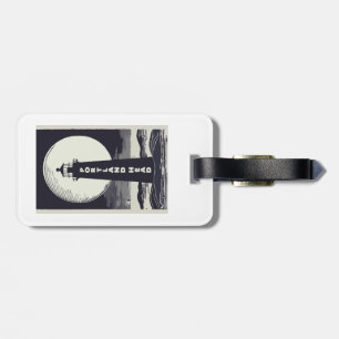 Portland Head Maine Lighthouse Moon Luggage Tag