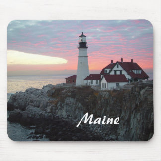 Portland Headlight Sunrise Maine Mousepad