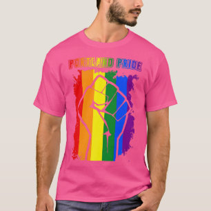 Portland LGBT Pride Month LGBTQ Rainbow Flag For G T-Shirt