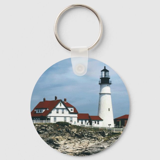 Portland Lighthouse Key Ring (Front)