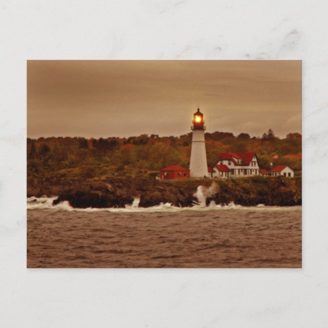 Portland lighthouse postcard (Front)