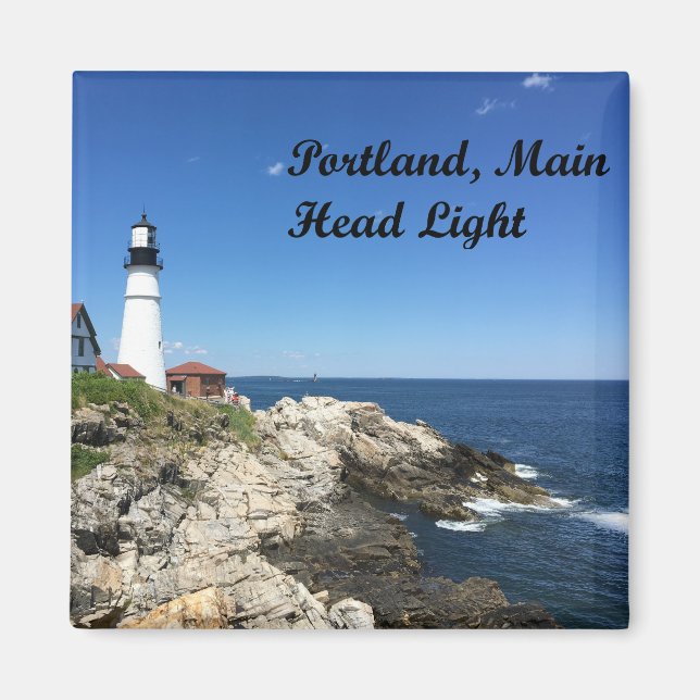 Portland Main Head Light Lighthouse 2017 Magnet (Front)