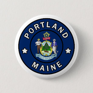 Portland Maine 6 Cm Round Badge