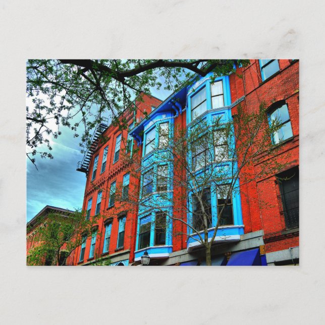 Portland Maine City Skyline  Postcard (Front)