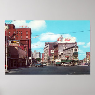 Portland, Maine Congress Square, Circa 1963 Poster