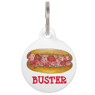Portland Maine Food Lobster Roll Sandwich Dog Tag