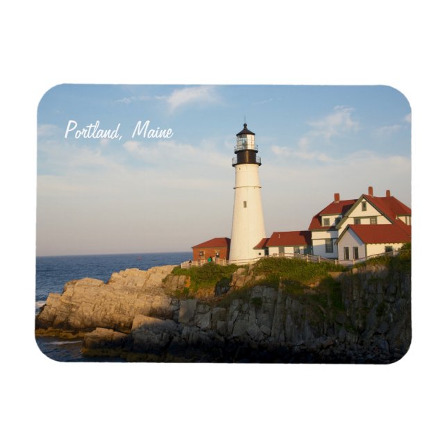 Portland Maine Head Light Lighthouse Magnet (Horizontal)