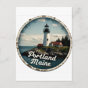 Portland, Maine Lighthouse Postcard