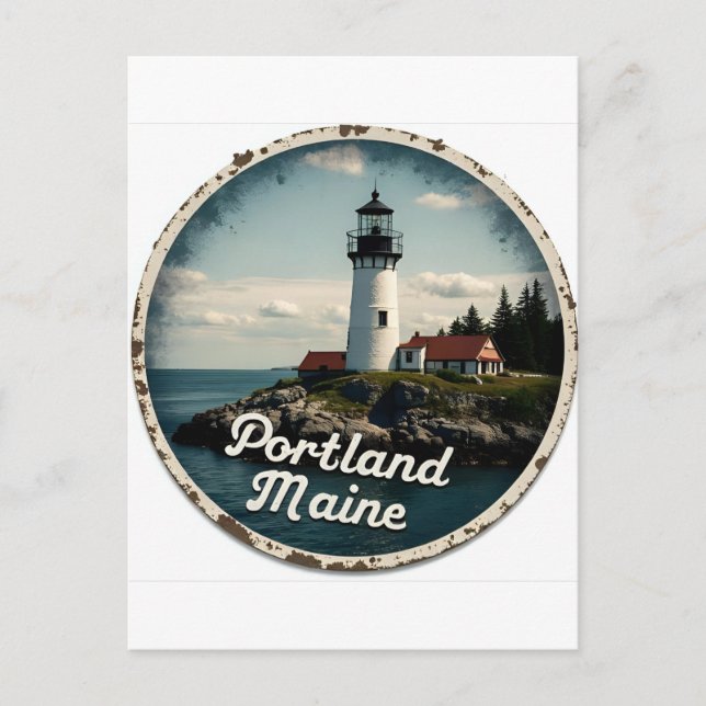 Portland, Maine | Lighthouse Postcard (Front)