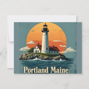Portland, Maine   Lighthouse Postcard