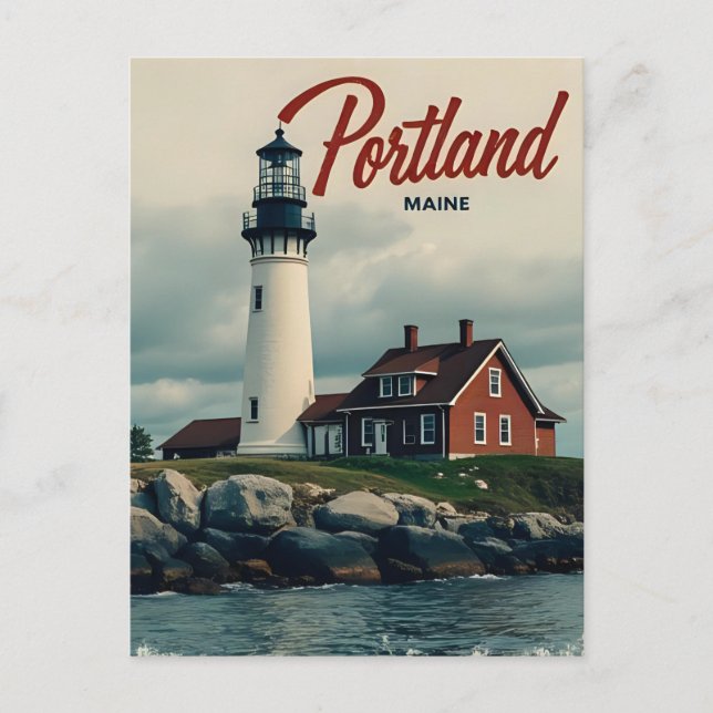 Portland, Maine | Lighthouse Postcard (Front)