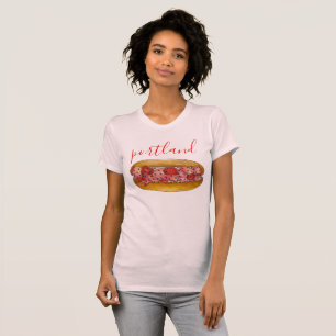 Portland Maine ME Lobster Roll Seafood Sandwich T-Shirt