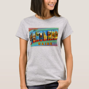 Portland Maine ME Old Vintage Travel Souvenir T-Shirt