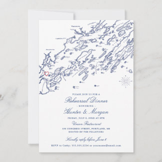 Portland Maine Rehearsal Dinner Invitation