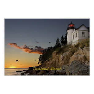 Portland, Maine scenic photograph Poster