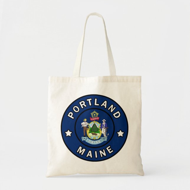 Portland Maine Tote Bag (Front)