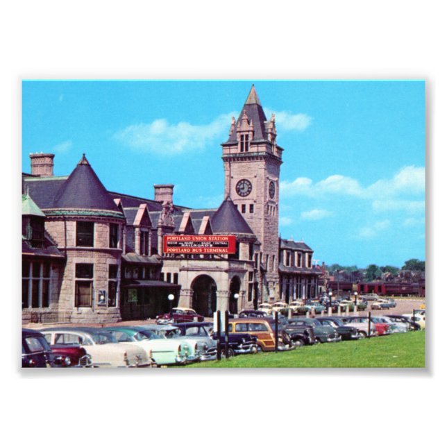 Portland, Maine Union Station 1950 Prints (Front)