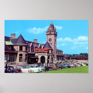 Portland, Maine Union Station 1950s Poster