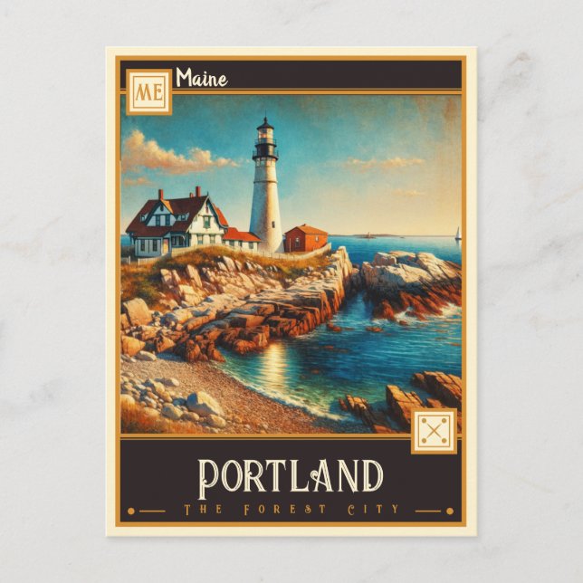 Portland, Maine  | Vintage Postcard (Front)