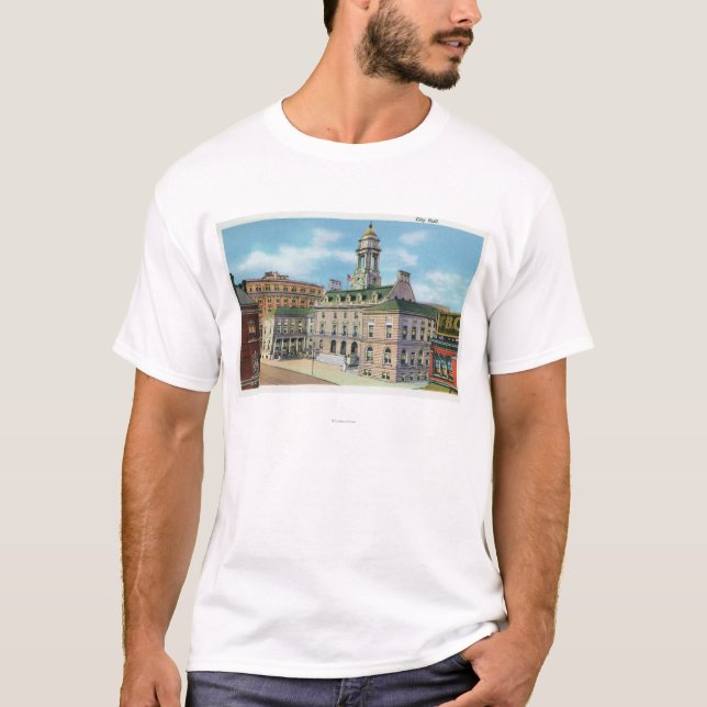 Portland, MaineExterior View of City Hall 2 T-Shirt (Front)