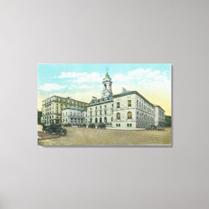 Portland, MaineExterior View of City Hall Canvas Print