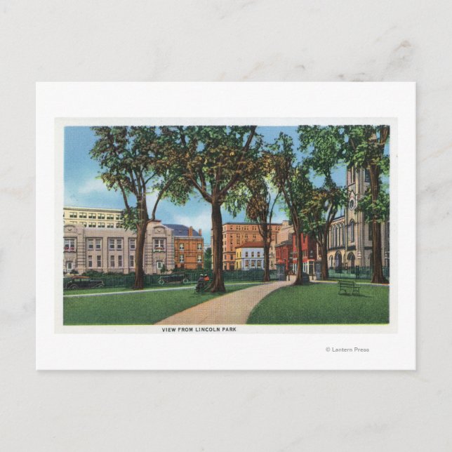 Portland, MaineScenic View from Lincoln Park Postcard (Front)