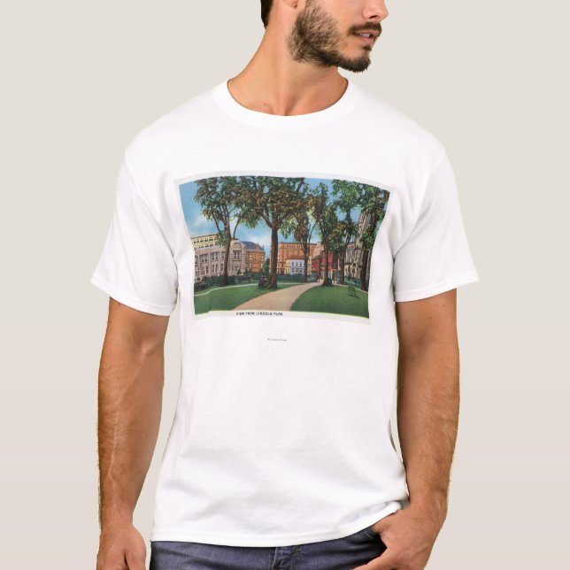 Portland, MaineScenic View from Lincoln Park T-Shirt (Front)