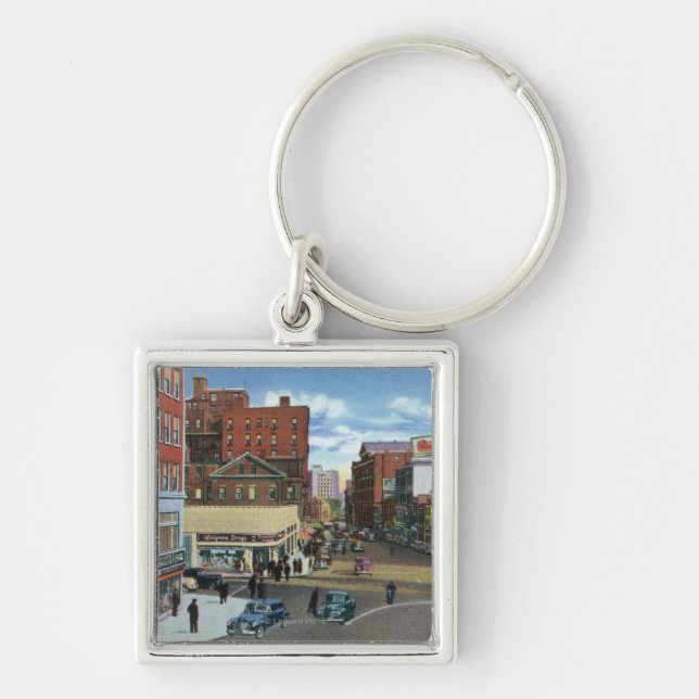 Portland, MaineView of Congress Square Key Ring (Front)