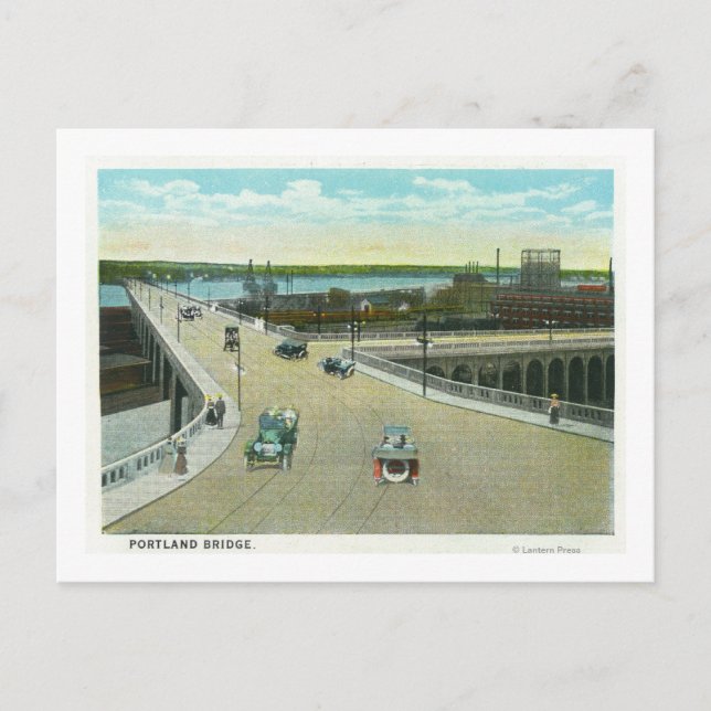 Portland, MaineView of the Longfellow Monument Postcard (Front)