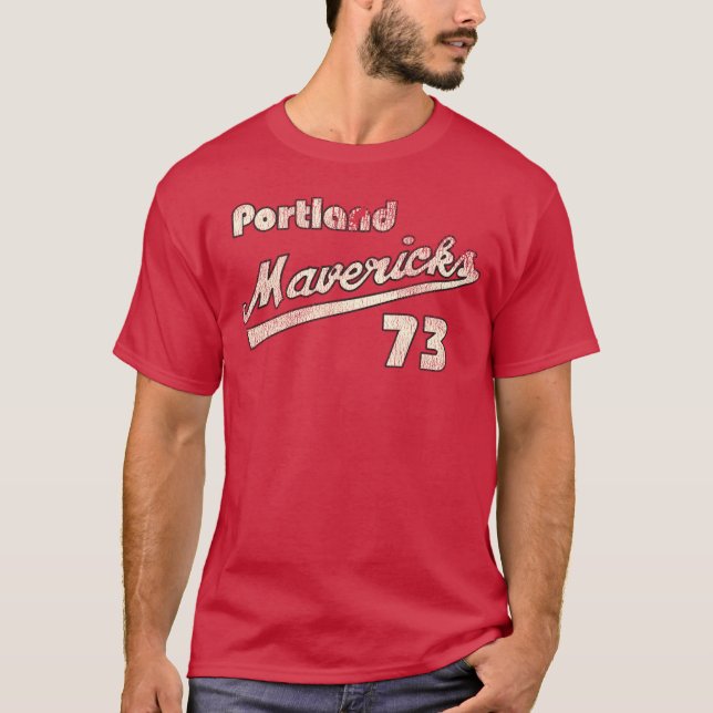 Portland Mavericks Retro Defunct Baseball Jersey T-Shirt (Front)
