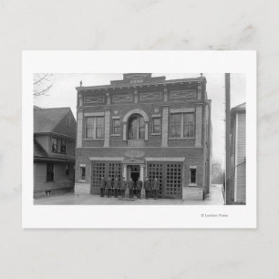 Portland, OR Fire Station #17 View Photograph Postcard