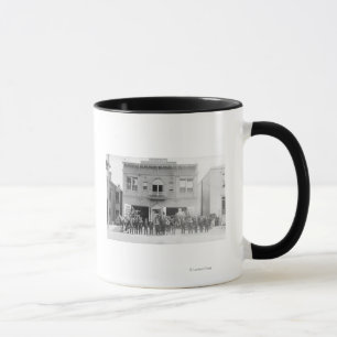 Portland, OR Fire Station Horse Drawn and Men Mug