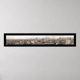 Portland OR Panorama Photo 1923 Poster