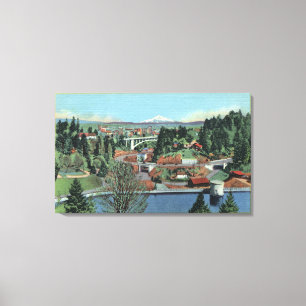 Portland, OR - View from City Park Canvas Print