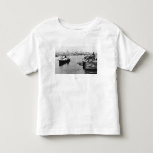 Portland, OR View Lumber Wharf and Ocean Liner Toddler T-Shirt