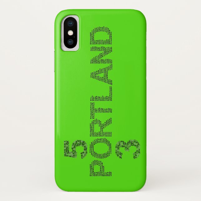 Portland Oregon 503 Apple iPhone Case  (Back)